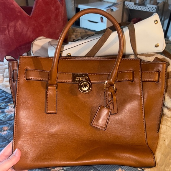 Michael Kors Tan Leather Satchel - Picture 1 of 4